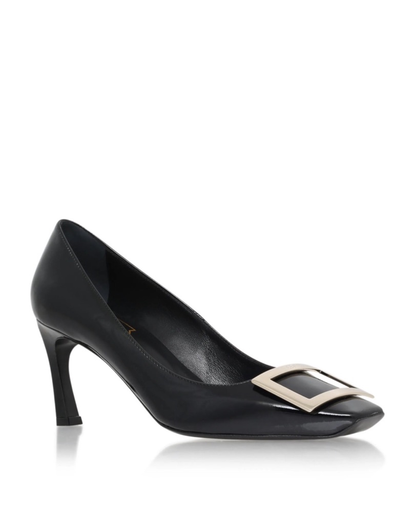 Roger Vivier Belle Vivier Trompette 70mm Leather Pumps In Black | 38.5